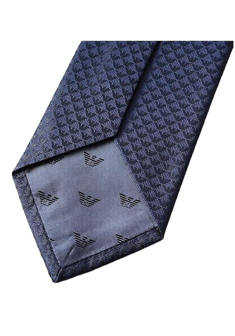 CRAVATTA IN PURA SETA MONOGRAM JACQUARD EMPORIO ARMANI | Cravatte | 340075 CC11300036